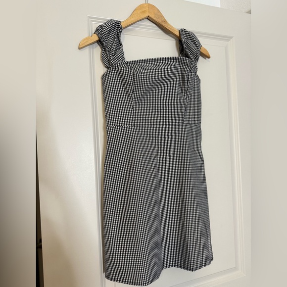 Garage Black and White Gingham Dress - Picture 1 of 4